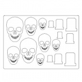 That's Crafty! Surfaces Craftyboard - Skulls and Tombstones
