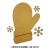 Stamperia Crafty Shapes - Gloves and Snowflakes - KLSM12