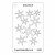 That's Crafty! Dinky Stencil - Snowflake Background - TC055