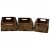 That's Crafty! Surfaces MDF Inside Story - Miniature Crates x 3