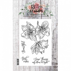 13 Arts A7 Clear Stamp Set - Sky Flowers