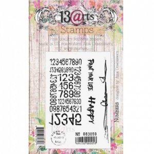 13 Arts Clear Stamp Set - Numbers