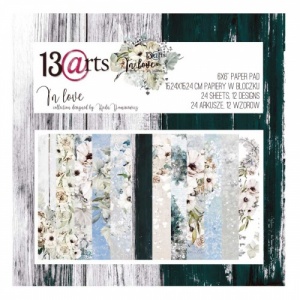 13 Arts 6ins x 6ins Paper Pack - In Love