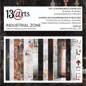 13 Arts 6in x 6in Paper Pack - Industrial Zone