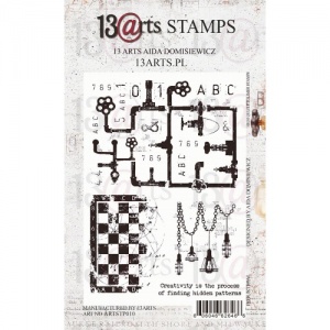 13 Arts A6 Clear Stamp Set - Industrial