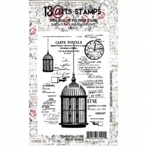 13 Arts A6 Clear Stamp - The Cage