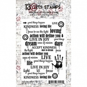 13 Arts A7 Clear Stamp Set - Young and Free