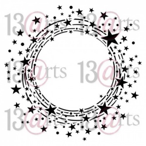 13 Arts Stencil - Aurora - Circle of Stars