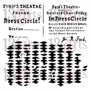 13 Arts Stencil - Back in Time - Dress Circle