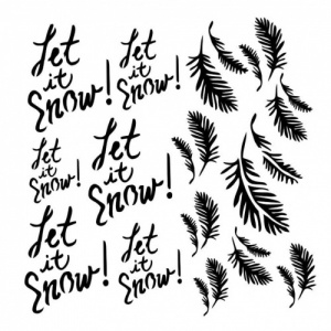13 Arts Stencil - Dreamland - Let it Snow