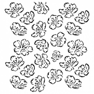 13 Arts Stencil - Pastel Spring - Spring Flowers