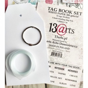 13 Arts Tag Book - White