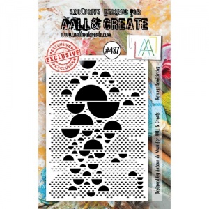 AALL & Create A7 Stamp #487 - Reverse Semicircles