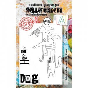 AALL & Create A7 Stamp Set #483 - Happy Dog