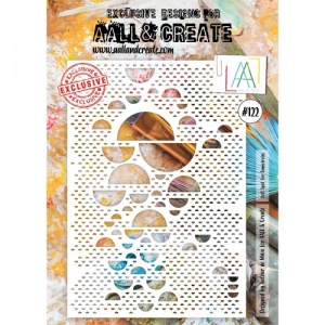 AALL & Create A4 Stencil #122 - Soft Spot for Semicircles