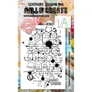 AALL and Create Stamp Set #384 - Lined Hexagons
