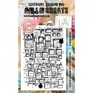 AALL and Create Stamp Set #385 - Scripted Squares