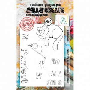 AALL and Create A7 Stamp Set #100 - Furry Friends 1