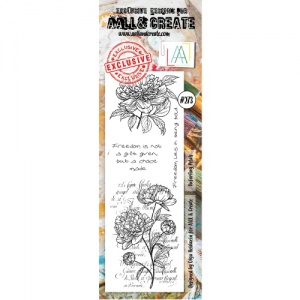 AALL & Create Border Stamp #273 - Unfurling Petals