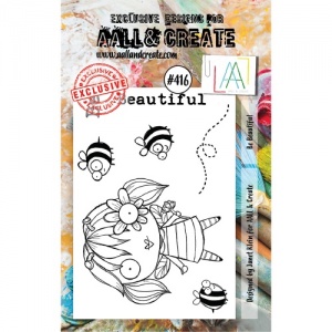 AALL & Create A7 Stamp Set #416 - Be Beautiful