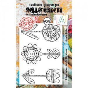 AALL & Create A7 Stamp Set #508 - Blooming Doodles