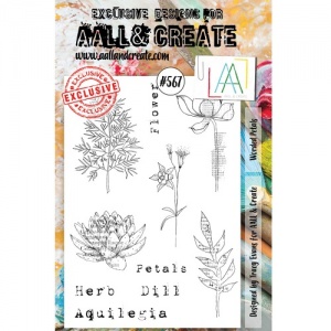 AALL & Create A5 Stamp Set #567 - Worded Petals