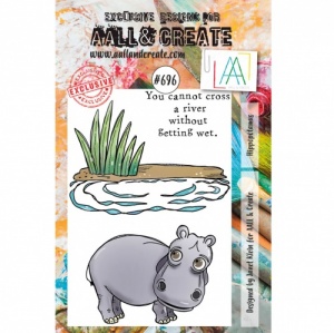 AALL & Create A7 Stamp Set #696 - Hippopotamus