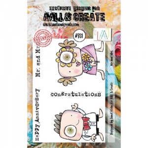 AALL & Create A7 Stamp Set #931 - Mr & Mrs