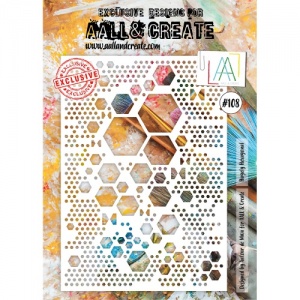AALL & Create A4 Stencil #108 Hugely Hexagonal