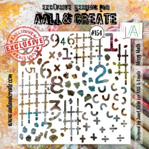 AALL & Create 6 x 6 Stencil #154 - Messy Math