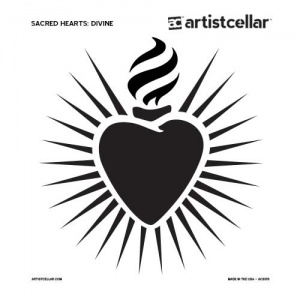 Artistcellar Stencil - Scared Hearts Series - Divine
