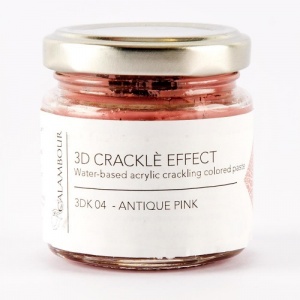 Calambour Crackle Effect Paste - Antique Pink