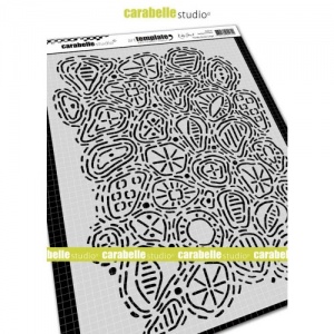 Carabelle Studio A4 Stencil - Funky Circles by Kate Crane - TE40112