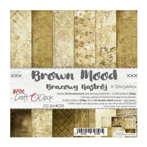 Craft O'Clock 6x6 Paper Pack - Brown Mood