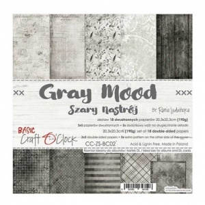 Craft O'Clock 8x8 Paper Pack - Gray Mood