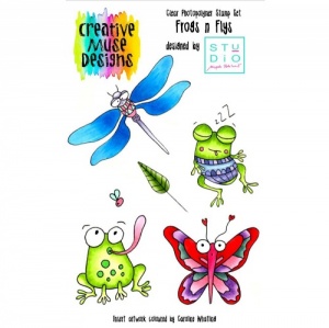Creative Muse Designs A6 Clear Stamp Set - Frogs n Flys