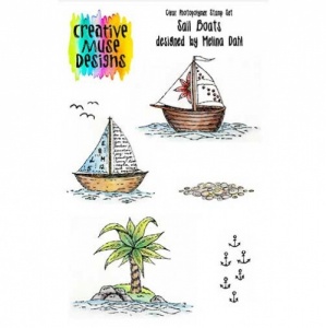 Creative Muse Designs Clear Stamp Set - Sail Boats