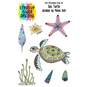Creative Muse Designs Clear Stamp Set - Sea Turtle
