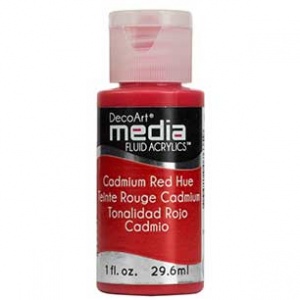 DecoArt Media Fluid Acrylic Paint - Cadmium Red Hue