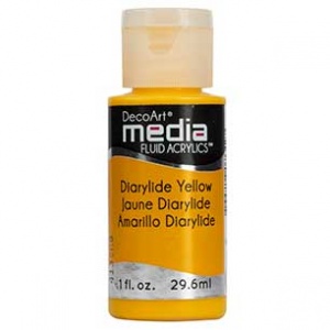 DecoArt Media Fluid Acrylic Paint - Diarylide Yellow