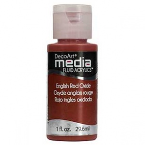 DecoArt Media Fluid Acrylic Paint - English Red Oxide