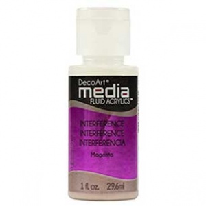 DecoArt Media Fluid Acrylic Paint - Magenta Interference