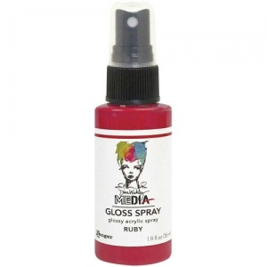 Dina Wakley Gloss Spray - Ruby