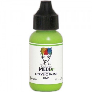 Dina Wakley Media Heavy Body Acrylic Paint - Lime - 1oz