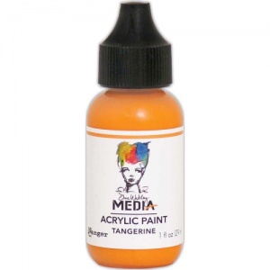 Dina Wakley Media Heavy Body Acrylic Paint - Tangerine - 1oz