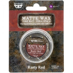 Prima Finnabair Art Alchemy Matte Wax - Rusty Red