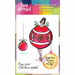 Jane Davenport Clear Stamp Set - Bauble Fairy