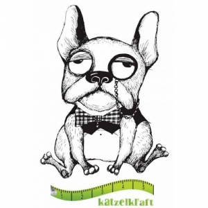 Katzelkraft Unmounted Rubber Stamp - Chien Holmy - SOLO083