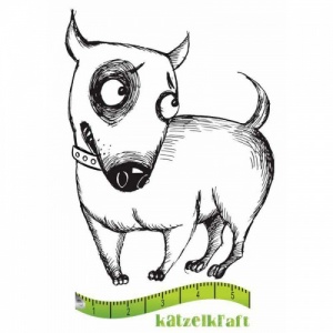 Katzelkraft Unmounted Rubber Stamp - Chien Sidony - SOLO085