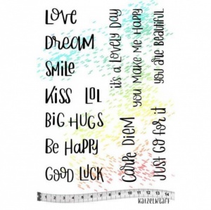 Katzelkraft Unmounted Rubber Stamp Set - Carpe Diam - KTZ206